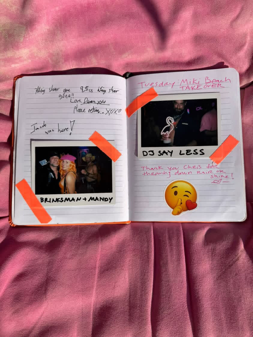 Disorient scrapbook page - DJ SAY LESS at Miki Beach Takeover